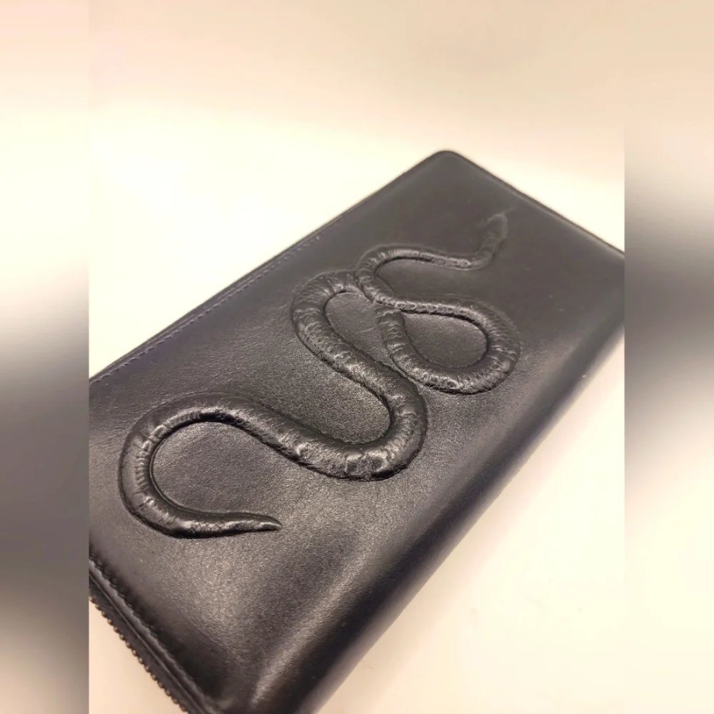 Gucci Snake Black Long Unisex Wallet